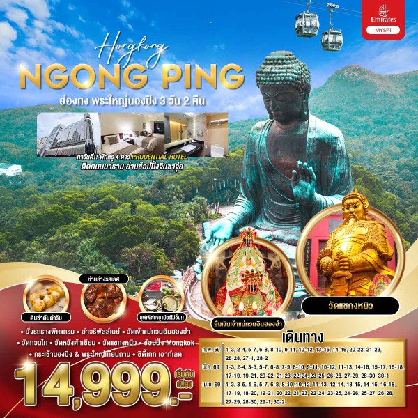 ทัวร์ฮ่องกง HONGKONG  พระใหญ่นองปิง