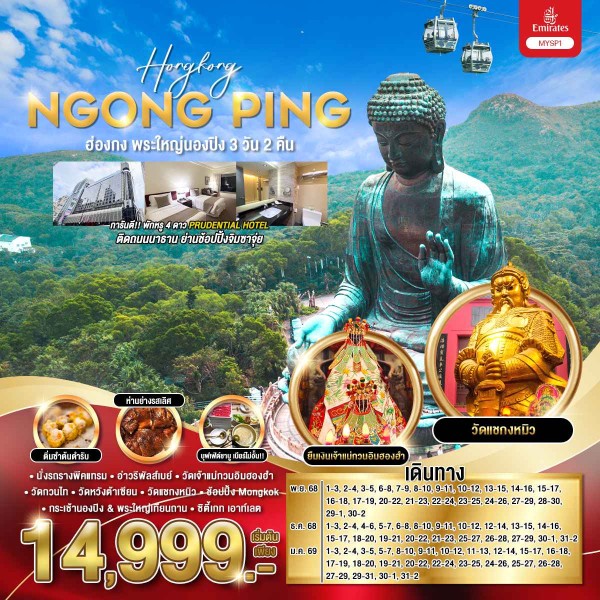 ทัวร์ฮ่องกง HONGKONG  พระใหญ่นองปิง